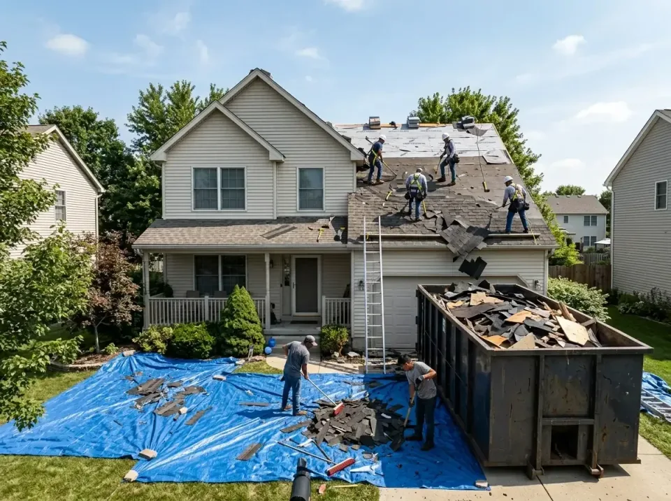 roof-replacement-debris-remova-004 — frequently asked questions, Cheapest Dumpster Rentals in Morton Grove, IL